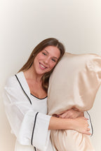 Silk Pillowcase in Golden Sand