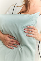 Silk Pillowcase in Sea Foam Blue
