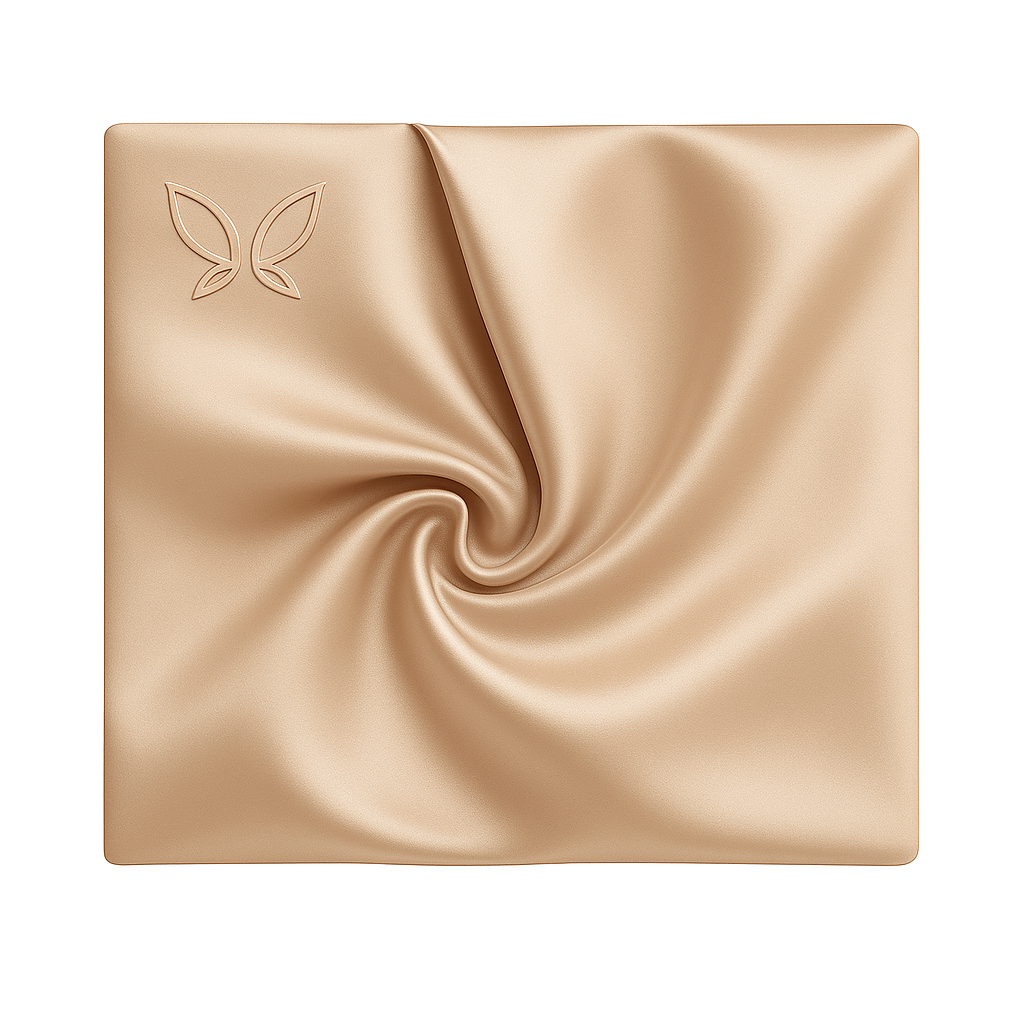 Silk Pillowcase in Golden Sand