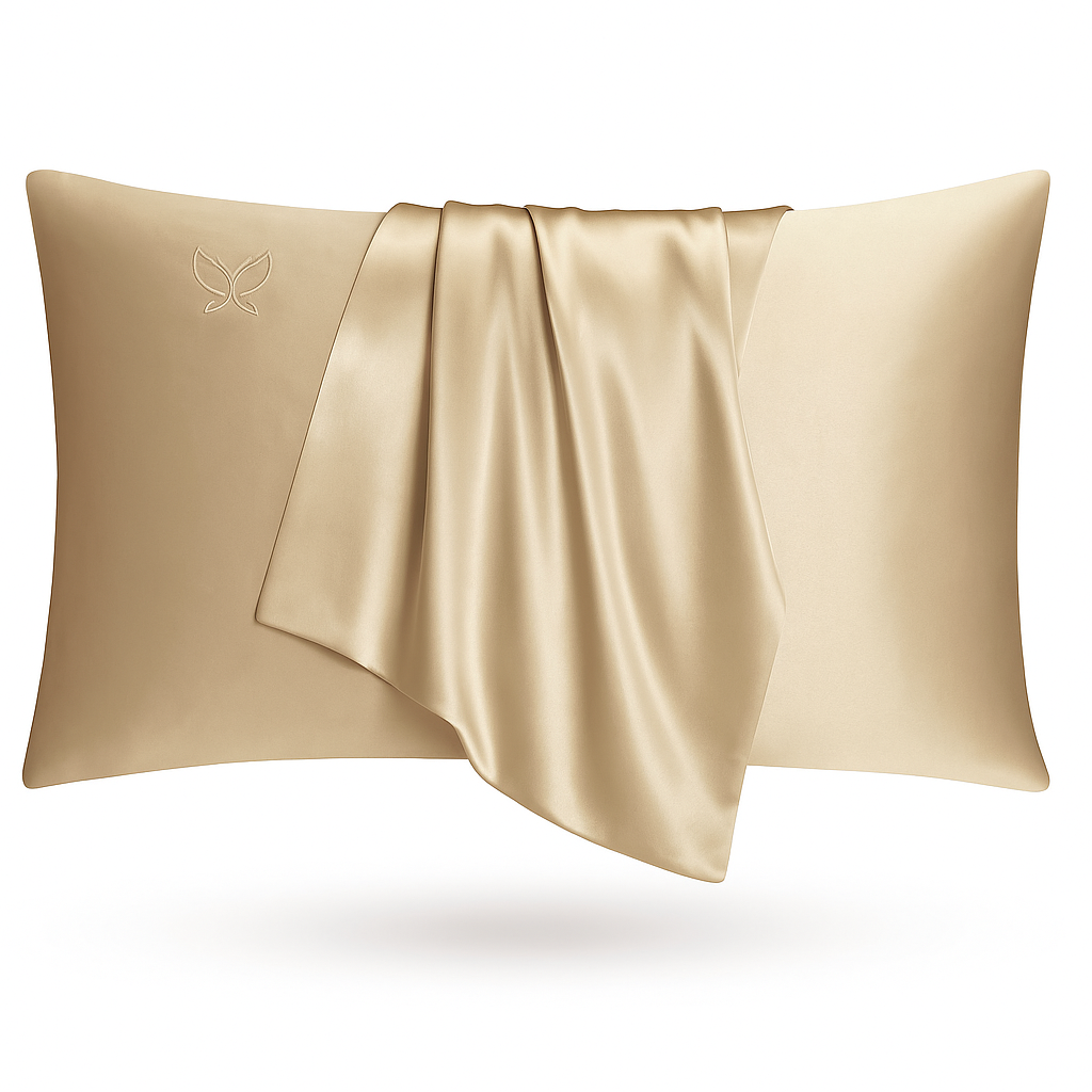 Silk Pillowcase in Golden Sand