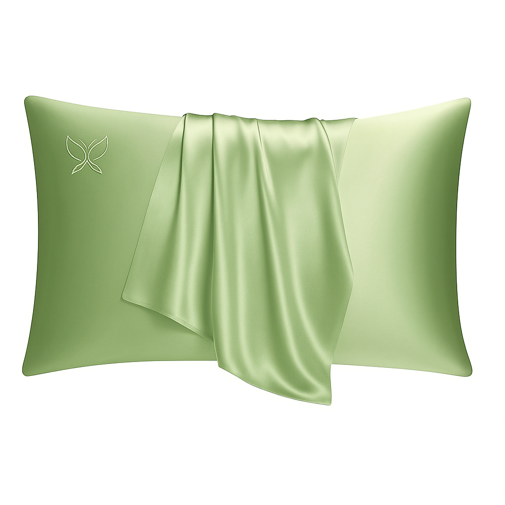 Silk Pillowcase in Fresh Sage